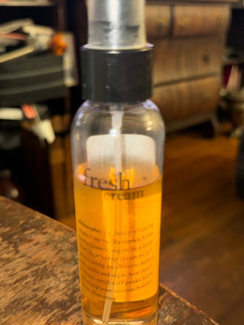Fresh Cream Scented Body Spray Spritz